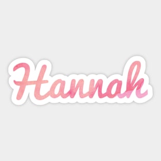 Hannah Sticker